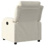 Sillón reclinable terciopelo blanco crema de , Sillones - Ref: Foro24-373509, Precio: 242,10 €, Descuento: -5%%