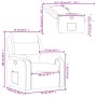 Sillón reclinable terciopelo blanco crema de , Sillones - Ref: Foro24-373509, Precio: 242,10 €, Descuento: -5%%