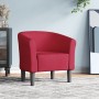 Sillón de tela rojo tinto de , Sillones - Ref: Foro24-356427, Precio: 187,78 €, Descuento: -5%%