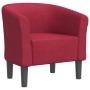 Sillón de tela rojo tinto de , Sillones - Ref: Foro24-356427, Precio: 187,78 €, Descuento: -5%%