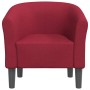 Sillón de tela rojo tinto de , Sillones - Ref: Foro24-356427, Precio: 187,78 €, Descuento: -5%%