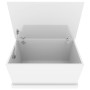 Baúl almacenaje madera contrachapada blanco brillo 70x40x38 cm de , Baúles de almacenamiento - Ref: Foro24-816506, Precio: 72...