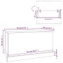 Baúl almacenaje madera contrachapada blanco brillo 70x40x38 cm de , Baúles de almacenamiento - Ref: Foro24-816506, Precio: 72...