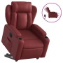 Sillón elevable eléctrico cuero artificial rojo tinto de , Sillones - Ref: Foro24-3204562, Precio: 329,91 €, Descuento: %