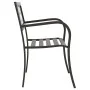 Banco de jardín 125 cm acero negro de vidaXL, Bancos de jardín - Ref: Foro24-317133, Precio: 103,35 €, Descuento: %