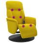 Sillón reclinable masaje con reposapiés terciopelo amarillo | Foro24.es | Tu tienda online para hogar, jardín y más Foro24.es