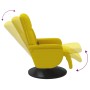 Sillón reclinable masaje con reposapiés terciopelo amarillo | Foro24.es | Tu tienda online para hogar, jardín y más Foro24.es
