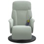 Sillón reclinable masaje con reposapiés terciopelo gris claro | Foro24.es | Tu tienda online para hogar, jardín y más Foro24.es