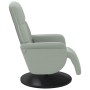 Sillón reclinable masaje con reposapiés terciopelo gris claro | Foro24.es | Tu tienda online para hogar, jardín y más Foro24.es