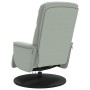 Sillón reclinable masaje con reposapiés terciopelo gris claro | Foro24.es | Tu tienda online para hogar, jardín y más Foro24.es
