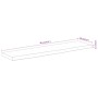 Estante pared rectangular madera acacia borde vivo 80x20x2,5 cm de , Tableros para mesas - Ref: Foro24-370226, Precio: 31,15 ...