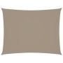 Toldo de vela rectangular tela Oxford gris taupe 3,5x4,5 m en Sombrillas | Comprar online en Foru.es