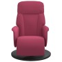 Sillón reclinable con reposapiés terciopelo rojo tinto de , Sillones - Ref: Foro24-356685, Precio: 182,24 €, Descuento: %
