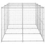 Perrera de exterior de acero galvanizado 7,26 m² de vidaXL, Casetas y cercados para perros - Ref: Foro24-3082283, Precio: 484...