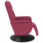 Sillón reclinable con reposapiés terciopelo rojo tinto de , Sillones - Ref: Foro24-356685, Precio: 182,24 €, Descuento: %