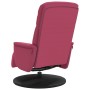 Sillón reclinable con reposapiés terciopelo rojo tinto de , Sillones - Ref: Foro24-356685, Precio: 182,24 €, Descuento: %