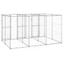 Perrera de exterior de acero galvanizado 7,26 m² de vidaXL, Casetas y cercados para perros - Ref: Foro24-3082283, Precio: 484...
