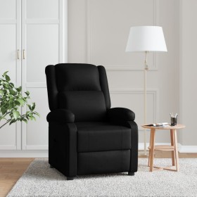 Sillón reclinable de cuero sintético negro de , Sillones - Ref: Foro24-340169, Precio: 188,55 €, Descuento: -5%%