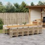 Set comedor de jardín con cojines 13 pzas ratán sintético beige de , Conjuntos de jardín - Ref: Foro24-3210952, Precio: 1,00 ...