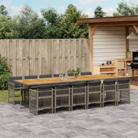Comprar Set comedor de jardín con cojines 13 pzas