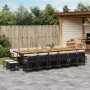 Set de muebles jardín 17 pzas con cojines ratán sintético negro de , Conjuntos de jardín - Ref: Foro24-3211011, Precio: 1,00 ...