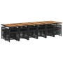 Set de muebles jardín 17 pzas con cojines ratán sintético negro de , Conjuntos de jardín - Ref: Foro24-3211011, Precio: 1,00 ...