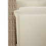 Sillones reclinables jardín con reposapiés 2 uds ratán PE beige de , Sillas de jardín - Ref: Foro24-365244, Precio: 247,93 €,...