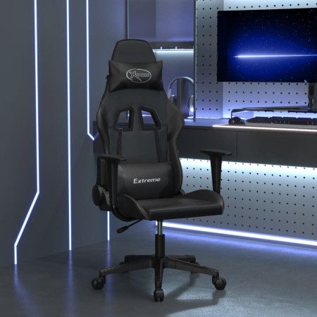 Silla gaming con masaje cuero sintético negro | Foro24.es | Tu tienda online para hogar, jardín y más Foro24.es