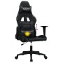 Silla gaming con masaje cuero sintético negro | Foro24.es | Tu tienda online para hogar, jardín y más Foro24.es