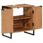 Mueble de baño madera maciza de acacia y hierro 55x35x60 cm | Foro24.es | Tu tienda online para hogar, jardín y más Foro24.es