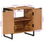Mueble de baño madera maciza de acacia y hierro 55x35x60 cm | Foro24.es | Tu tienda online para hogar, jardín y más Foro24.es