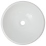 Lavabo de baño redondo con grifo mezclador cerámica blanco de , Lavabos - Ref: Foro24-275495, Precio: 97,80 €, Descuento: %