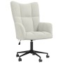 Sillón de relax de terciopelo color blanco crema en Sillones | Comprar online en Foru.es