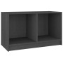 Mueble de TV de madera maciza de pino gris 70x33x42 cm de vidaXL, Muebles TV - Ref: Foro24-809944, Precio: 32,80 €, Descuento: %