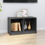 Mueble de TV de madera maciza de pino gris 70x33x42 cm de vidaXL, Muebles TV - Ref: Foro24-809944, Precio: 32,80 €, Descuento: %