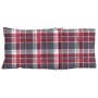 Cojines para silla respaldo alto 2 uds tela Oxford cuadros rojo de , Cojines para sillas y sofás - Ref: Foro24-377641, Precio...