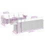 Set de sofás de jardín 9 pzas con cojines ratán sintético gris | Foro24.es | Tu tienda online para hogar, jardín y más Foro24.es