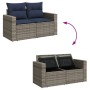 Set de sofás de jardín 7 pzas con cojines ratán sintético gris de , Conjuntos de jardín - Ref: Foro24-3256474, Precio: 509,06...