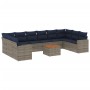 Set de sofás de jardín 11 pzas y cojines ratán sintético gris de , Conjuntos de jardín - Ref: Foro24-3256628, Precio: 794,30 ...