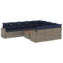 Set de sofás de jardín 11 pzas y cojines ratán sintético gris de , Conjuntos de jardín - Ref: Foro24-3256635, Precio: 794,30 ...