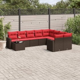 Comprar Set de sofás de jardín 10 pzas y cojines