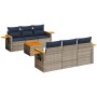 Set de sofás de jardín 7 pzas con cojines ratán sintético gris | Foro24.es | Tu tienda online para hogar, jardín y más Foro24.es