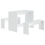 Juego de comedor 3 piezas madera contrachapada blanco de vidaXL, muebles para cocinas y comedores - Ref: Foro24-809476, Preci...