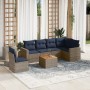 Set de sofás de jardín 7 pzas con cojines ratán sintético gris de , Conjuntos de jardín - Ref: Foro24-3256481, Precio: 509,06...