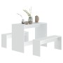 Juego de comedor 3 piezas madera contrachapada blanco de vidaXL, muebles para cocinas y comedores - Ref: Foro24-809476, Preci...