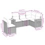 Set de sofás de jardín 5 pzas con cojines ratán sintético gris | Foro24.es | Tu tienda online para hogar, jardín y más Foro24.es
