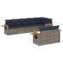 Set de sofás de jardín 8 pzas con cojines ratán sintético gris | Foro24.es | Tu tienda online para hogar, jardín y más Foro24.es