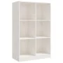 Estantería de madera maciza de pino blanca 70x33x110 cm de vidaXL, Librerías y estanterías - Ref: Foro24-809955, Precio: 91,5...
