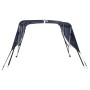 Toldo bimini 3 arcos con paredes laterales 183x(170-182)x137 cm de , Cubiertas para almacenamiento de barcas - Ref: Foro24-94...