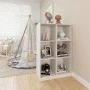 Estantería de madera maciza de pino blanca 70x33x110 cm de vidaXL, Librerías y estanterías - Ref: Foro24-809955, Precio: 91,5...